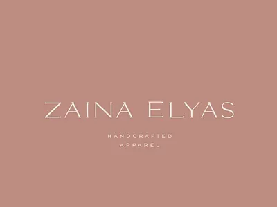 zaina elyas logo design (custom typography) abayas apparel branding apparel logo branding design elegant fashion fashion brand font logo logodesign simplicity typography