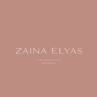 zaina elyas logo design (custom typography) abayas apparel branding apparel logo branding design elegant fashion fashion brand font logo logodesign simplicity typography