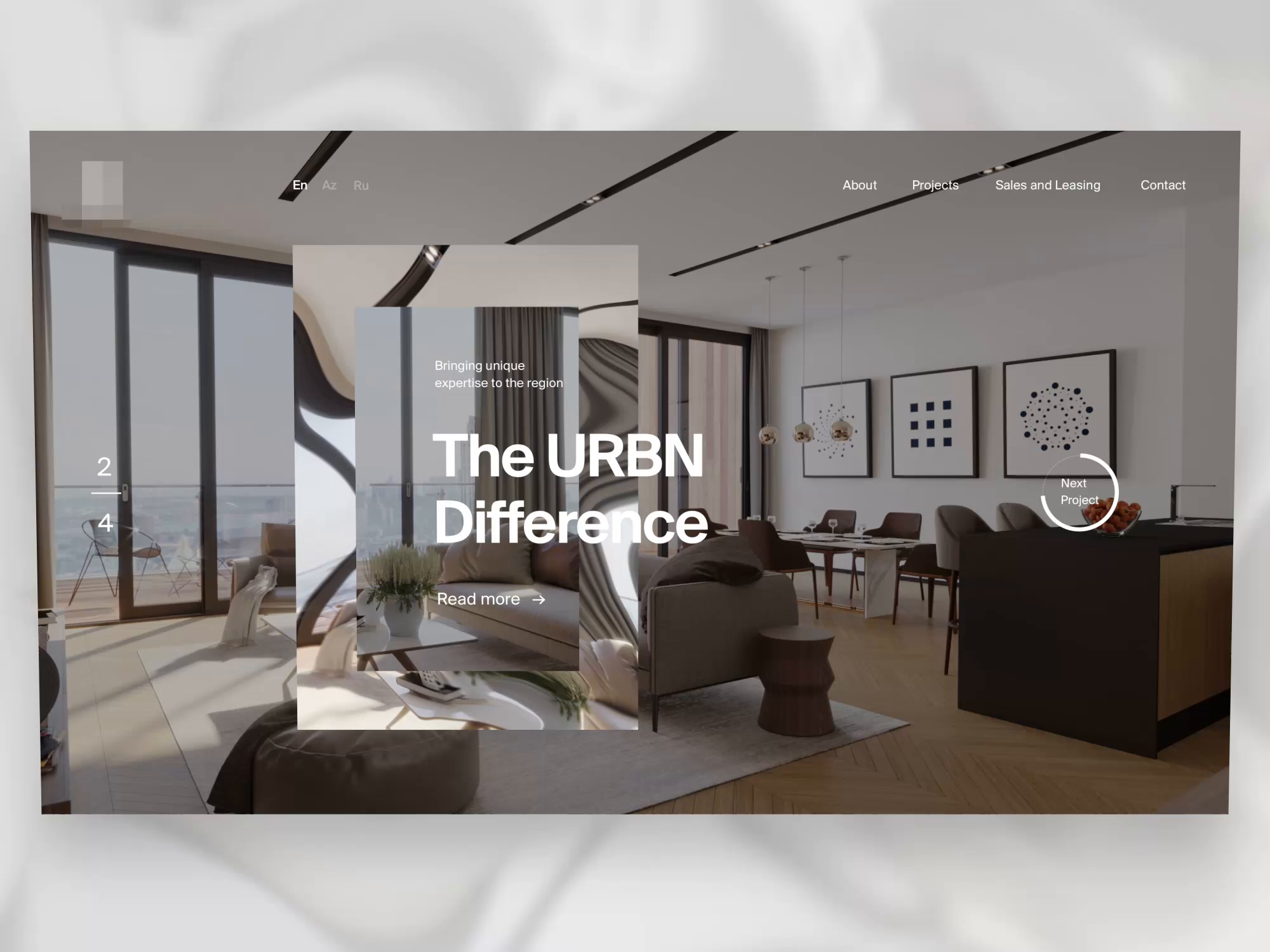 Example of Real Estate Website Animation Concept #2