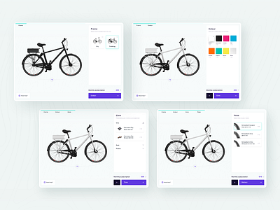 E-Bike Configurator 01 configurator e bike ui user interface ux web web design