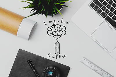 Logika Coffee Logo branding coffee design illustration logo