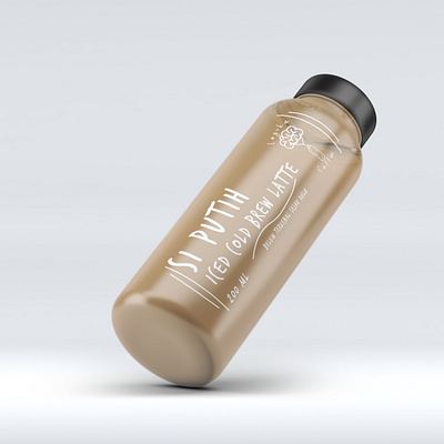 Logika Coffee Bottle branding coffee design mockup