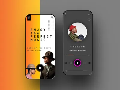 Music Player App Design animation design gradient graphic design gray interaction interaction design interface interface design interface designer ui ux ui design ui designer uidesign uiux web website website design