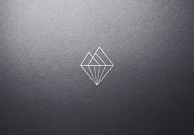 Mountain + Diamond abstract diamond geometric lines mountain