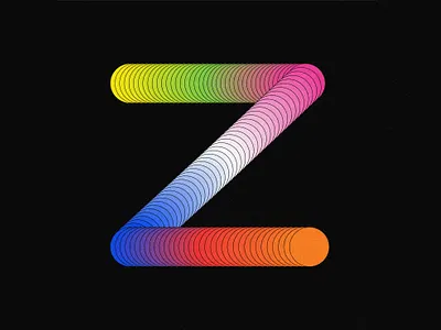 Z letter dribbble geometry letter warmup