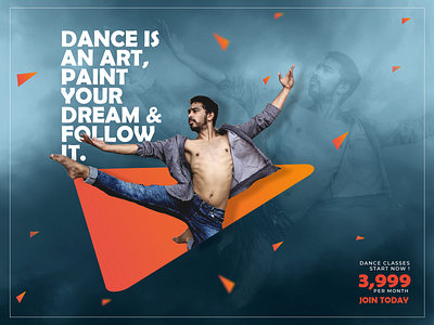 Geometric Dance Banner Design advertisement advertising banner branding dance banner dance music geometric geometry style inspiration typeface typo typography ui user experience user interface ux