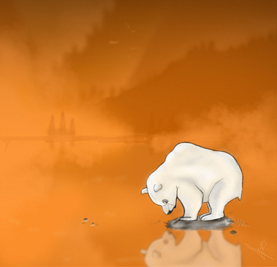 Bear | Global warming artwork bears globalwarming illustration photoshop