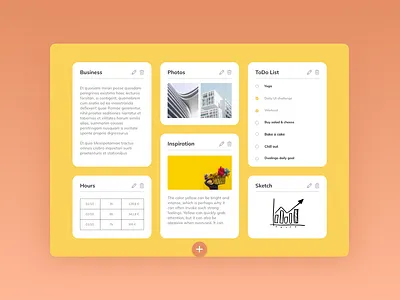 Daily UI #065 - Notes Widget app challenge dailyui design notes notes widget ui