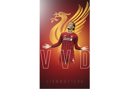 Virgil van Dijk - Liverpool's Defensive Wall design fifa fifa 20 football football club football design football edit football wallpaper footballer illustration liverpool liverpool fc photoshop poster premier league soccer edit virgil van dijk vvd wallpaper