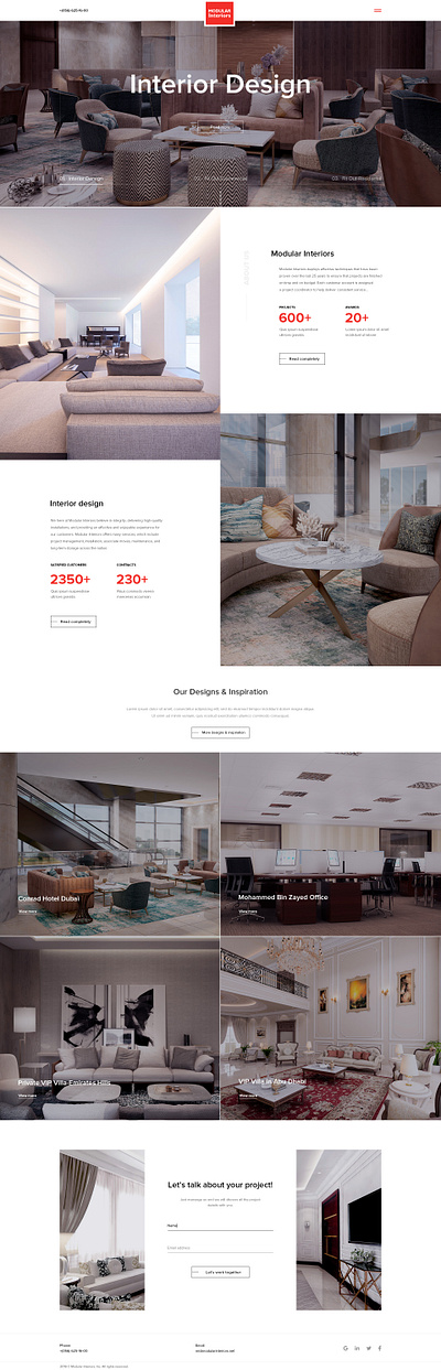 O2 Interior design furniture website interior interior design typography ui ux web website