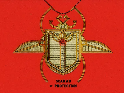 Scarab of Protection amulet bug dnd dndarmory linestyle necklace scarab