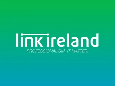 Link Ireland brand emerald island exchange green jobs link logo money type work