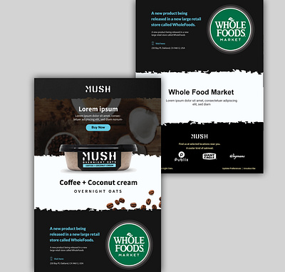 Mush email Template design email design