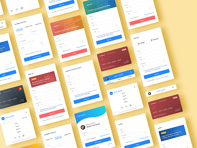 Elegance Design System adobe xd amazon app creditcard design system elegance google login mobile app navigation ui ux visual design web web design webapp website