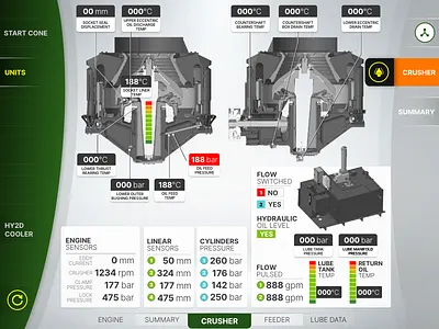 HMI Display display hmi industrial industrialdesign industry machine ui ux uxd