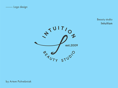 Logo Intuition beauty brand branding calligraphy icon identity instagram intuition logo logotype redesign round salon studio texture typography