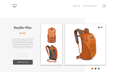 Price card backpack design price ui ux