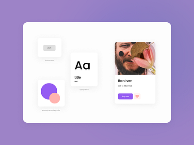 Ui component architecture design event event card minimal minimalism ui ui design ui kit