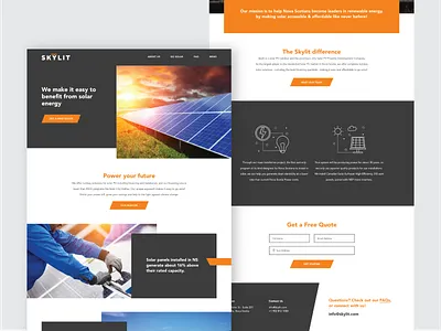 Skylit - Web Design design ui ux web