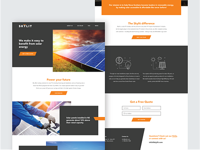 Skylit - Web Design design ui ux web
