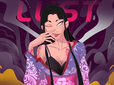 LUST animation art branding come design dribbble. illustration ui ux web