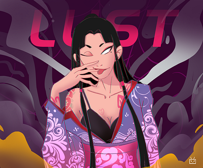 LUST animation art branding come design dribbble. illustration ui ux web