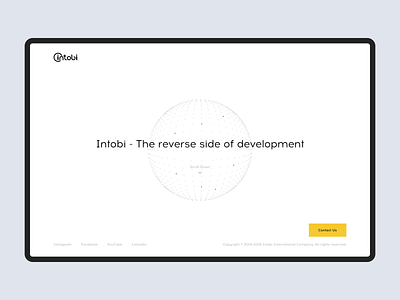 Intobi Agency agency design landing technology ui ux website
