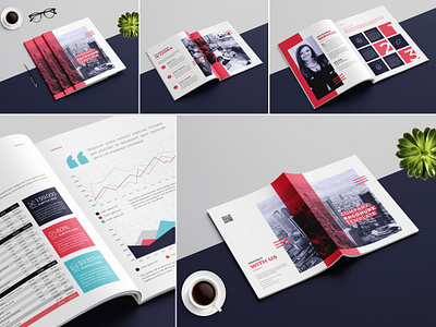 Corporate Annual Report a4 annual report bold studio branding brochure design business clean company corporate creative design elegant emydesign indesign infographics informational letter light magazine minimalist