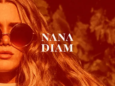 NANA DIAM brand identity branding branding and identity branding design cosmetics nanadiam type