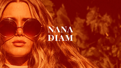NANA DIAM brand identity branding branding and identity branding design cosmetics nanadiam type