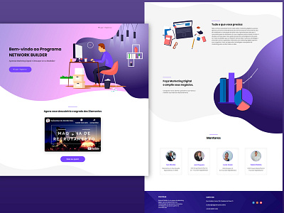 Landing page app brasil design illustrator logo photoshop typography ui ux wordpress