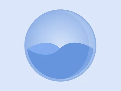 App Icon Water Bowl application icon dailyui drop illustration logo reflection water