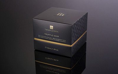 Truffle Noir Carton branding cosmetic cosmetics packaging pattern