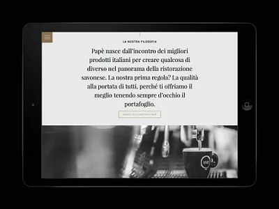 Papè Restaurant brand brand identity branding design logo typography ui ui design web design webdesign website