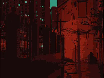 Red Alley animation design illustration