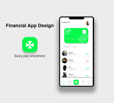 financial app ui desig design graphicdesign mobile ui ui uiuxdesign