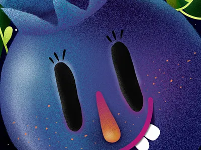 Blueberry King blueberry character children book elena greta apostol illustration king procreate