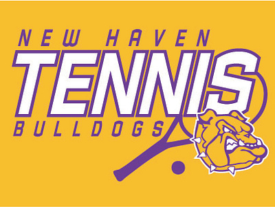 new haven tennis design logo vector