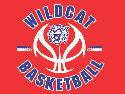 WILDCAT BASKETBALL design logo vector