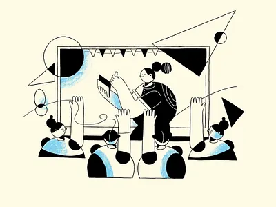 Classroom Illustrator Character Design classroom designinspiration highschool illustration illustrator landing page design landingpage school student teach ui uidesign uidesigner vector websitedesign