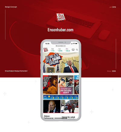 Ensonhaber.com, News App Design 2019 adobexd appdesign branding coloful dribble flat graphicdesign newsapp typography ui ui design userinterface ux