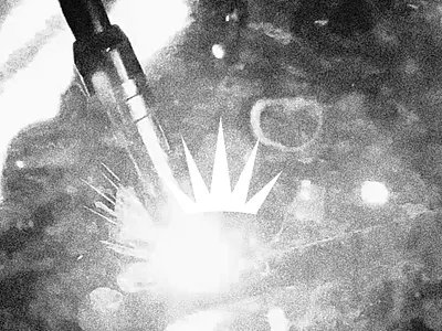 Jones Valley Fabrication alabama crown fabrication industrial industrial logo mark sparks symbol