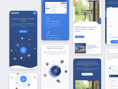 Capacity Mobile b2b clean design development illustration interface mobile mobile app reponsive design responsive responsive web design saas saas app saas design saas landing page saas website ui user interface ux wordpress