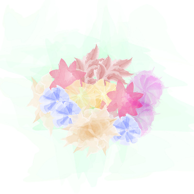 flowers artwork digitalart floral flower illustration flowers illustration pastel colours pastels