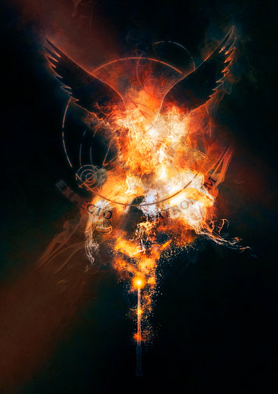 Expecto Patronum - Phoenix expecto patronum harrypotter magic phoenix poster