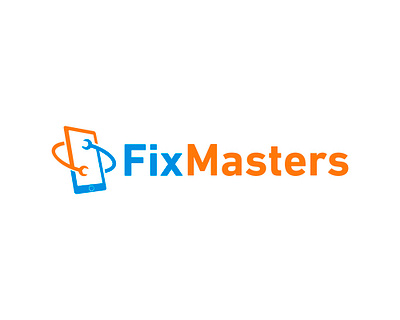 Fix Masters - Winning logo brand identity branding coreldraw design fix logo master mobile modern repair simple smartphone vector