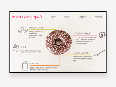 Product Page | DailyUI095 branding dailyui dailyui 095 dailyui095 dailyuichallenge donut donuts illustration product product page ui