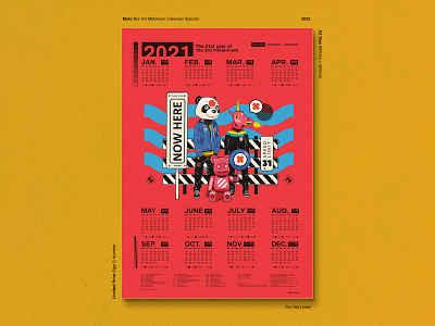the 3rd millennium calendar series #2 2021 calendar character design digitalart illustration tuanmulo