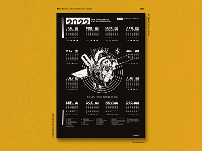 the 3rd millennium calendar series #3 2022 calendar digital art illustration tuanmulo