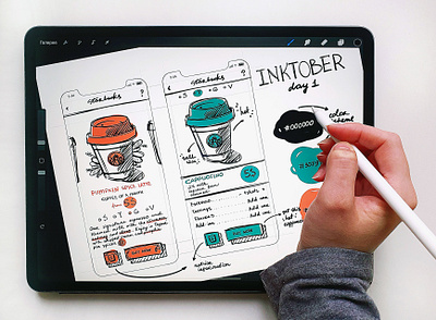 Oct 2, 2019 - Coffee Shop☕ app app design application design illustration interface mobile procreate ui user interface